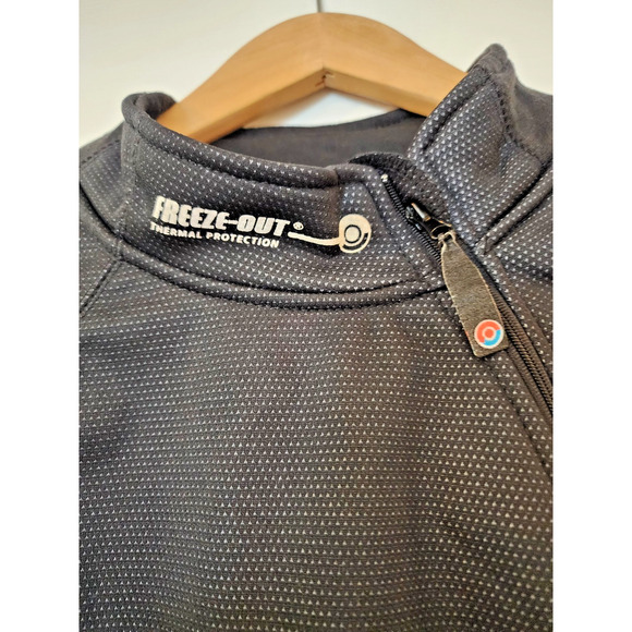 Freeze Out Thermal Protection Motorcycle Pullover Women’s Size Small Black/Blue - Picture 3 of 6